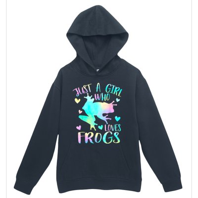 Just A Girl Who Loves Frogs Cute Frog Lover Teen Girls Urban Pullover Hoodie