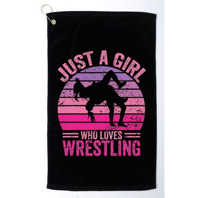 Just A Girl Who Loves Wrestling Golf Towel