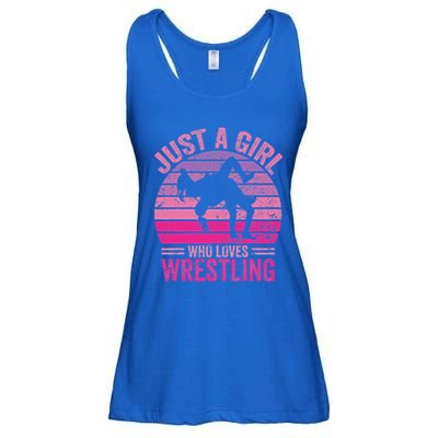 Just A Girl Who Loves Wrestling Ladies Essential Flowy Tank