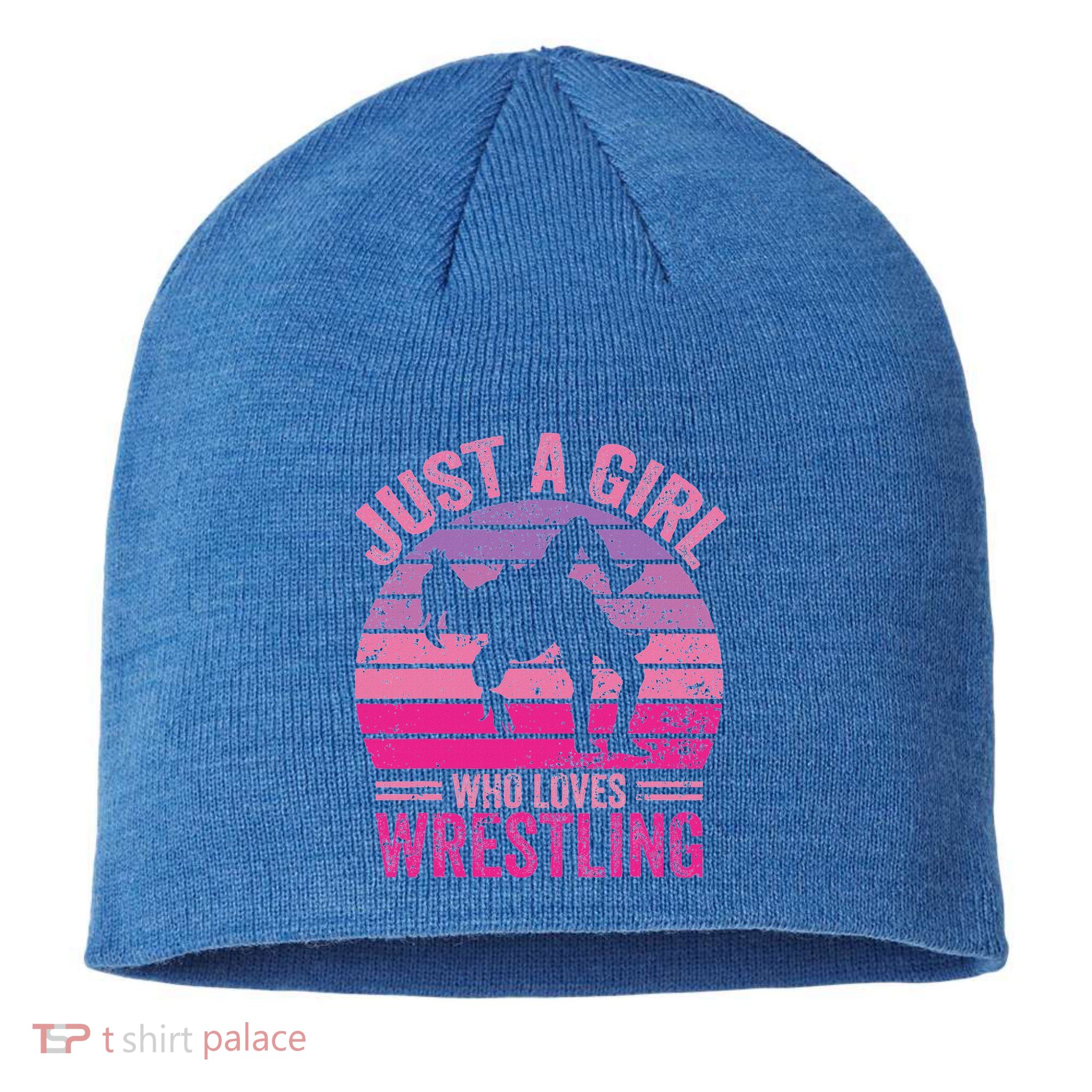Just A Girl Who Loves Wrestling Sustainable Beanie