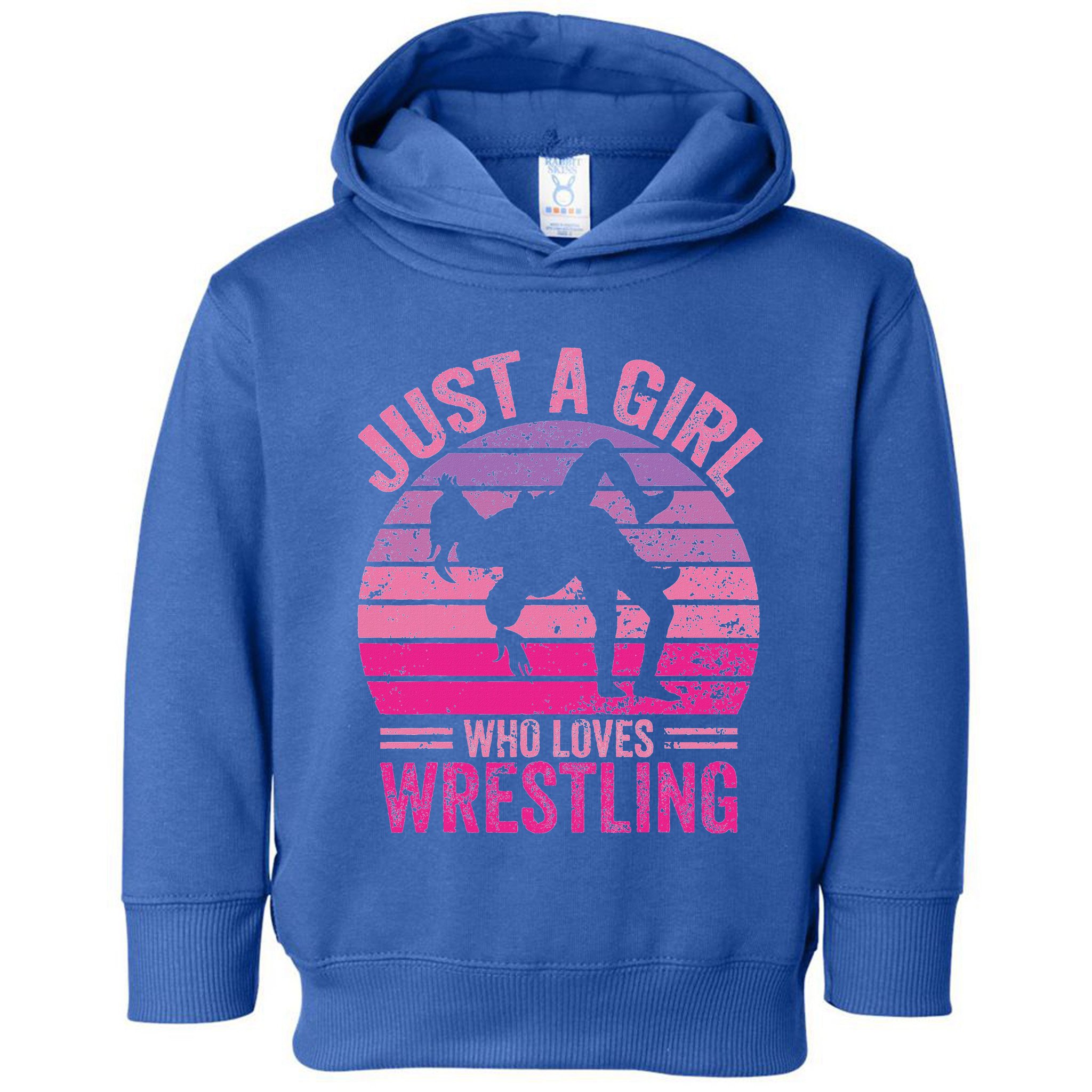 Just A Girl Who Loves Wrestling Toddler Hoodie
