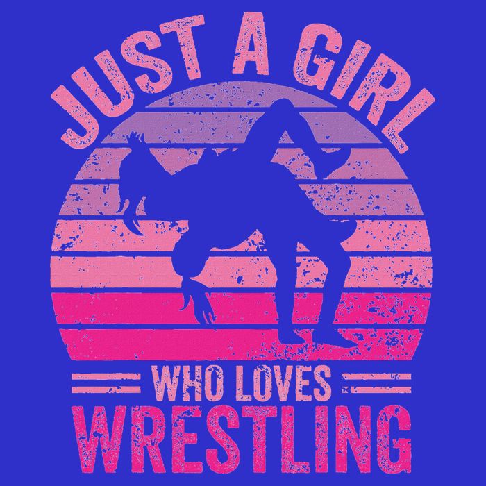 Just A Girl Who Loves Wrestling Kids T-Shirt