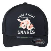 Just A Girl Who Loves Snakes Flexfit Unipanel Trucker Cap