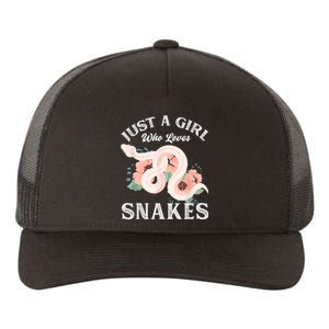 Just A Girl Who Loves Snakes Yupoong Adult 5-Panel Trucker Hat