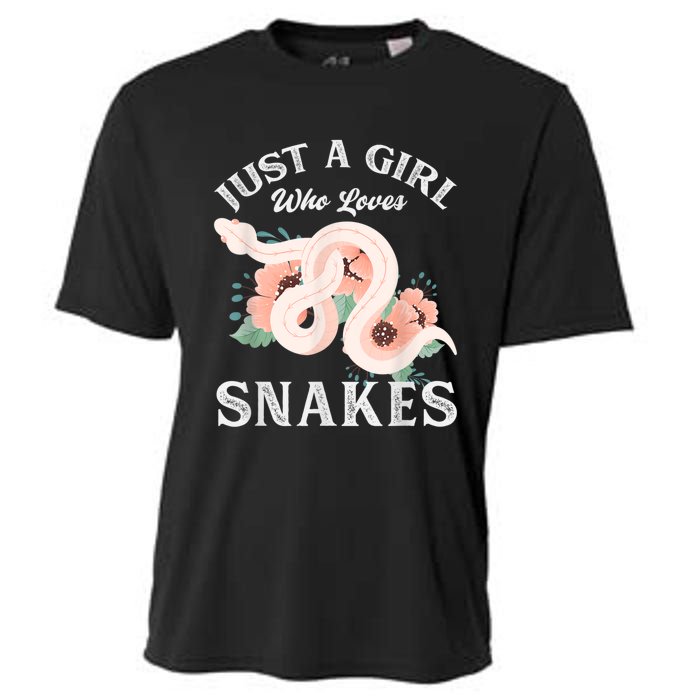 Just A Girl Who Loves Snakes Cooling Performance Crew T-Shirt