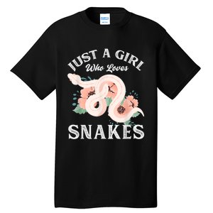 Just A Girl Who Loves Snakes Tall T-Shirt