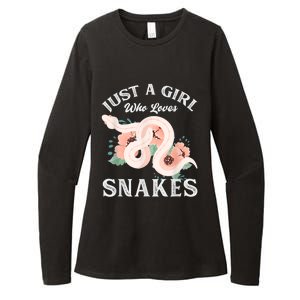 Just A Girl Who Loves Snakes Womens CVC Long Sleeve Shirt