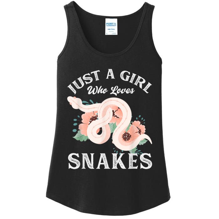 Just A Girl Who Loves Snakes Ladies Essential Tank