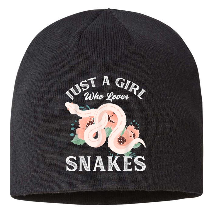 Just A Girl Who Loves Snakes Sustainable Beanie