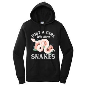 Just A Girl Who Loves Snakes Women's Pullover Hoodie