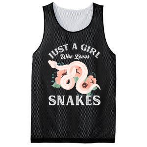 Just A Girl Who Loves Snakes Mesh Reversible Basketball Jersey Tank