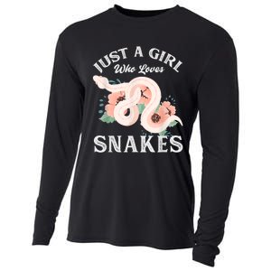 Just A Girl Who Loves Snakes Cooling Performance Long Sleeve Crew