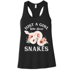 Just A Girl Who Loves Snakes Women's Racerback Tank