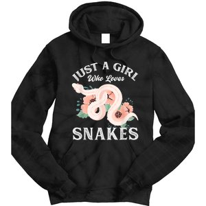 Just A Girl Who Loves Snakes Tie Dye Hoodie