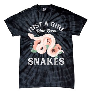 Just A Girl Who Loves Snakes Tie-Dye T-Shirt