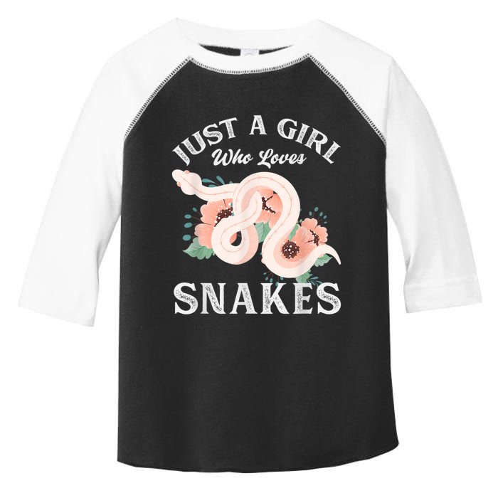 Just A Girl Who Loves Snakes Toddler Fine Jersey T-Shirt