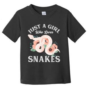 Just A Girl Who Loves Snakes Toddler T-Shirt