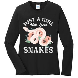 Just A Girl Who Loves Snakes Ladies Long Sleeve Shirt