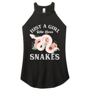 Just A Girl Who Loves Snakes Women's Perfect Tri Rocker Tank