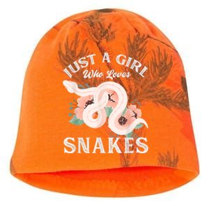 Just A Girl Who Loves Snakes Kati - Camo Knit Beanie