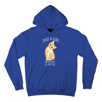 Just A Girl Who Loves Cats Gift For Cat Lover Gift Hoodie