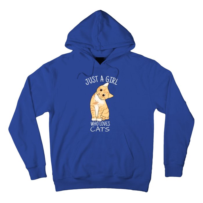 Just A Girl Who Loves Cats Gift For Cat Lover Gift Hoodie