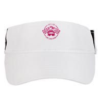 Just A Girl Who Loves Racing Race Day Checkered Flags Gift Adult Drive Performance Visor