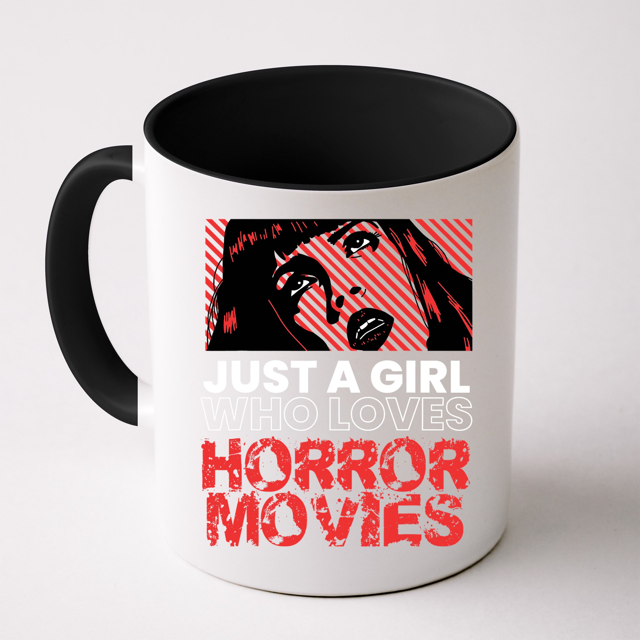 Just A Girl Who Loves Horror Movies Halloween Costume Mug
