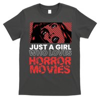 Just A Girl Who Loves Horror Movies Halloween Costume T-Shirt