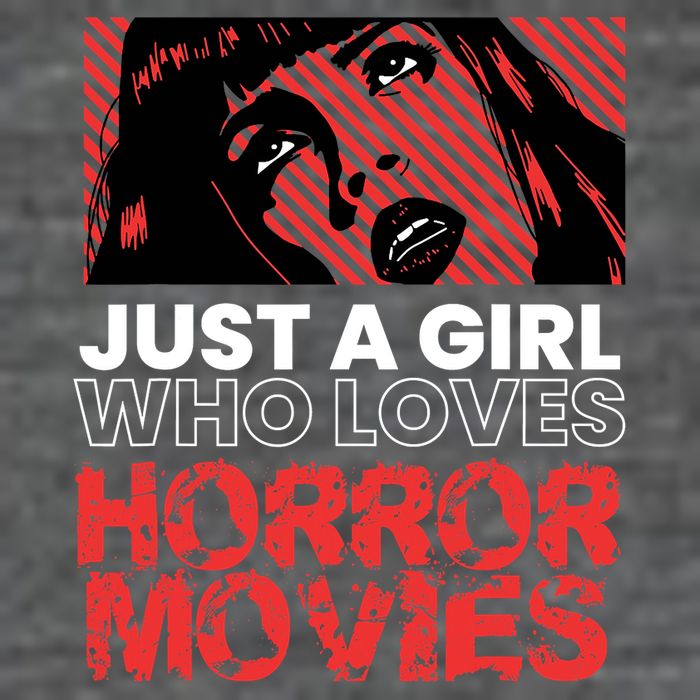 Just A Girl Who Loves Horror Movies Halloween Costume T-Shirt