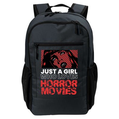 Just A Girl Who Loves Horror Movies Halloween Costume Backpack