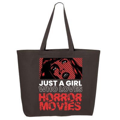 Just A Girl Who Loves Horror Movies Halloween Costume 25L Jumbo Tote
