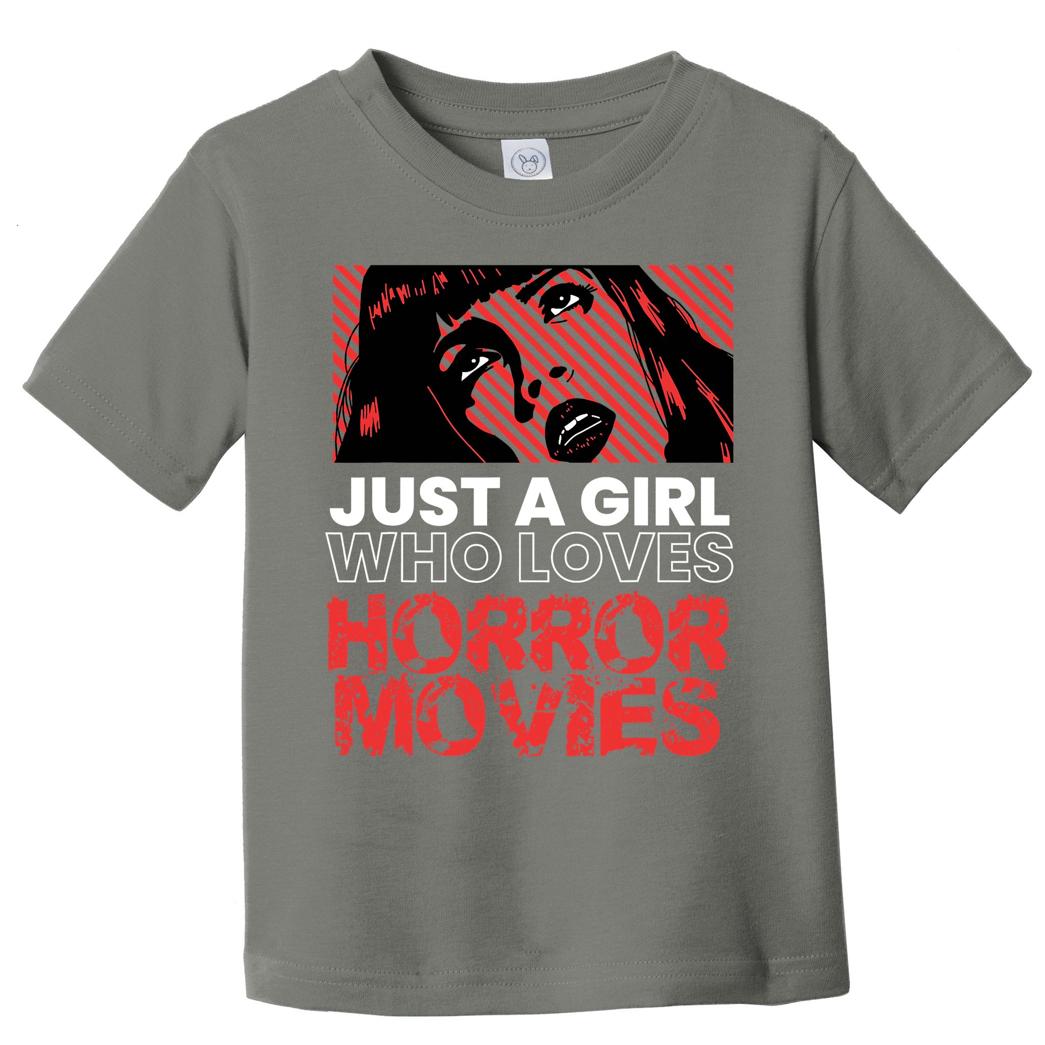 Just A Girl Who Loves Horror Movies Halloween Costume Toddler T-Shirt