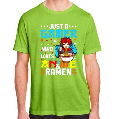 Just A Gamer Who Loves Anime And Ra Boy Adult ChromaSoft Performance T-Shirt