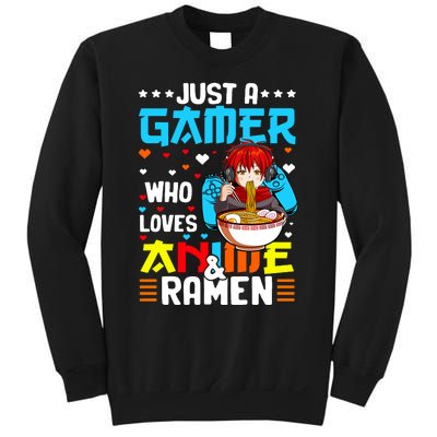 Just A Gamer Who Loves Anime And Ra Boy Sweatshirt