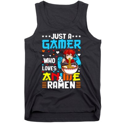 Just A Gamer Who Loves Anime And Ra Boy Tank Top