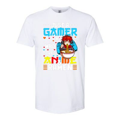 Just A Gamer Who Loves Anime And Ra Boy Softstyle CVC T-Shirt