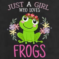 Just A Girl Who Loves Frogs Frogs Lover 7 Panel Mesh Trucker Snapback Hat