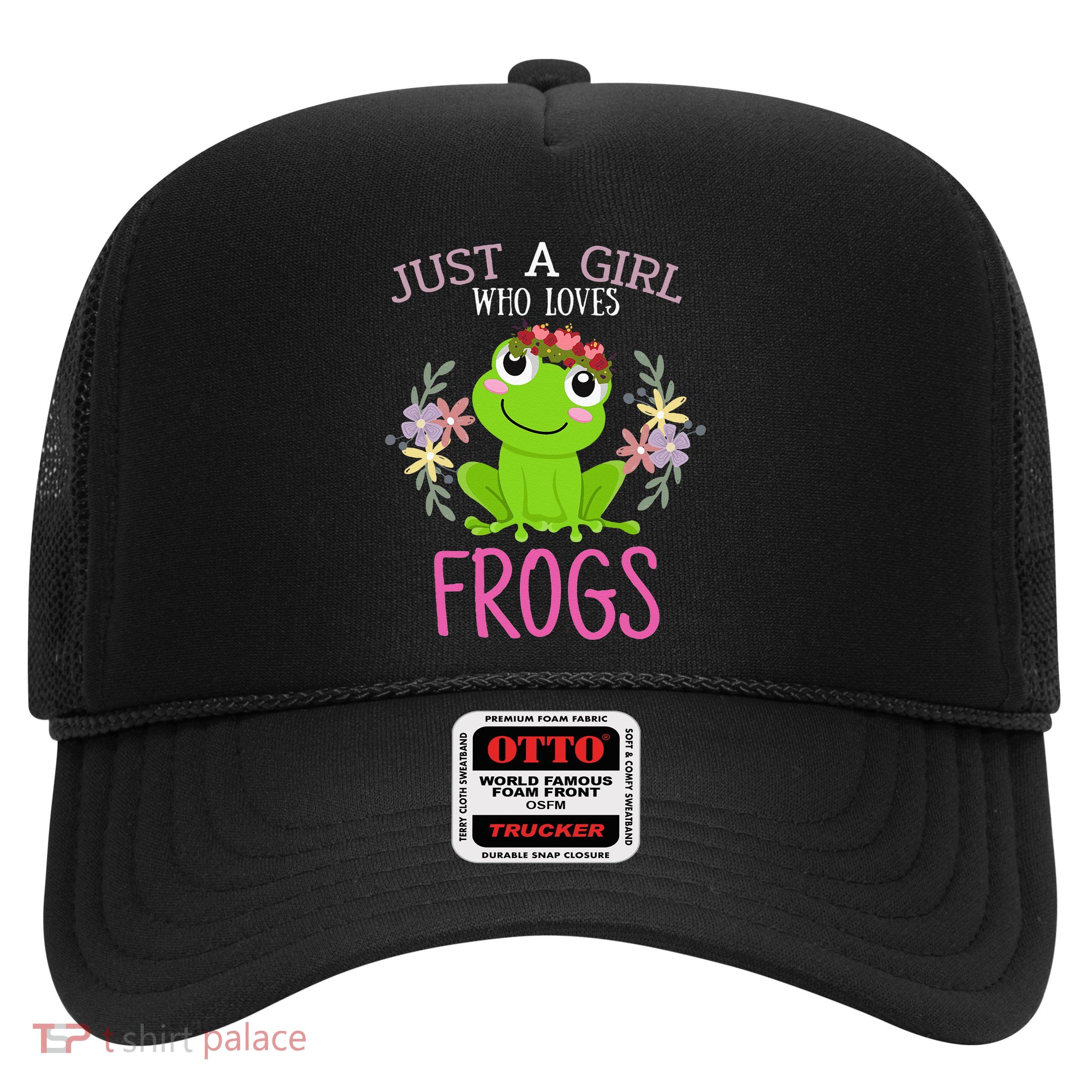 Just A Girl Who Loves Frogs Frogs Lover Trucker Hat