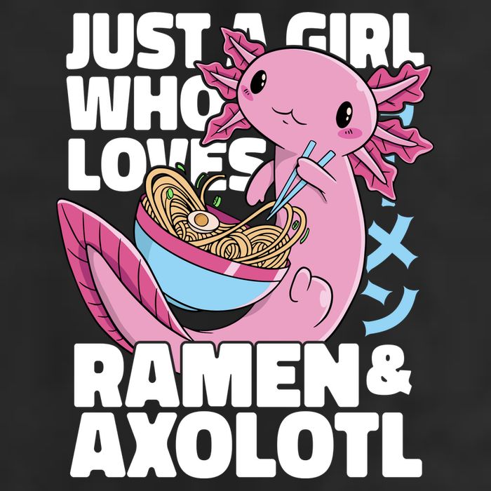 Just A Girl Who Loves Ramen & Axolotl Funny Cute Adult Drive Performance Visor