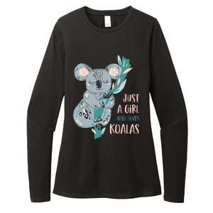 Just A Girl Who Loves Koala Bear Womens CVC Long Sleeve Shirt