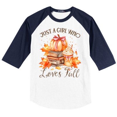 Just A Girl Who Loves Pumpkin Spice Baseball Sleeve Shirt