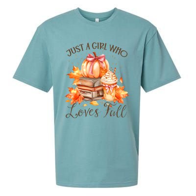 Just A Girl Who Loves Pumpkin Spice Sueded Cloud Jersey T-Shirt