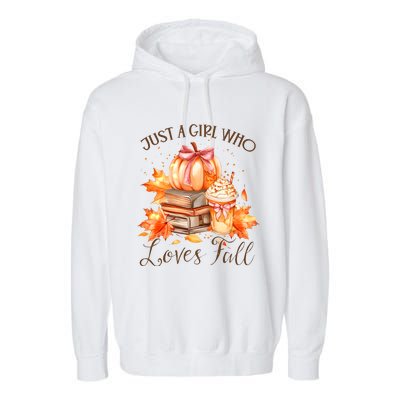 Just A Girl Who Loves Pumpkin Spice Garment-Dyed Fleece Hoodie