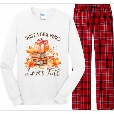 Just A Girl Who Loves Pumpkin Spice Long Sleeve Pajama Set