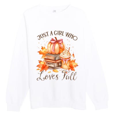 Just A Girl Who Loves Pumpkin Spice Premium Crewneck Sweatshirt