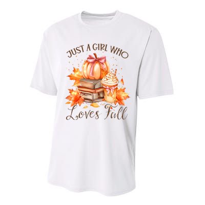 Just A Girl Who Loves Pumpkin Spice Performance Sprint T-Shirt