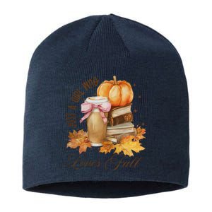 Just A Girl Who Loves Fall Sustainable Beanie