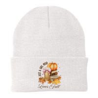 Just A Girl Who Loves Fall Knit Cap Winter Beanie