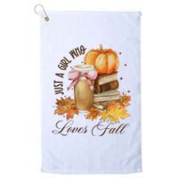 Just A Girl Who Loves Fall Platinum Collection Golf Towel